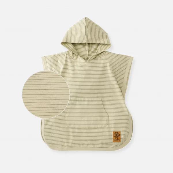 UV-Poncho Sandy Beach/Olive Green – UPF 50+