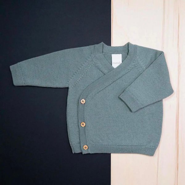 Mamelo THE WOOLLY BABY JACKET sage