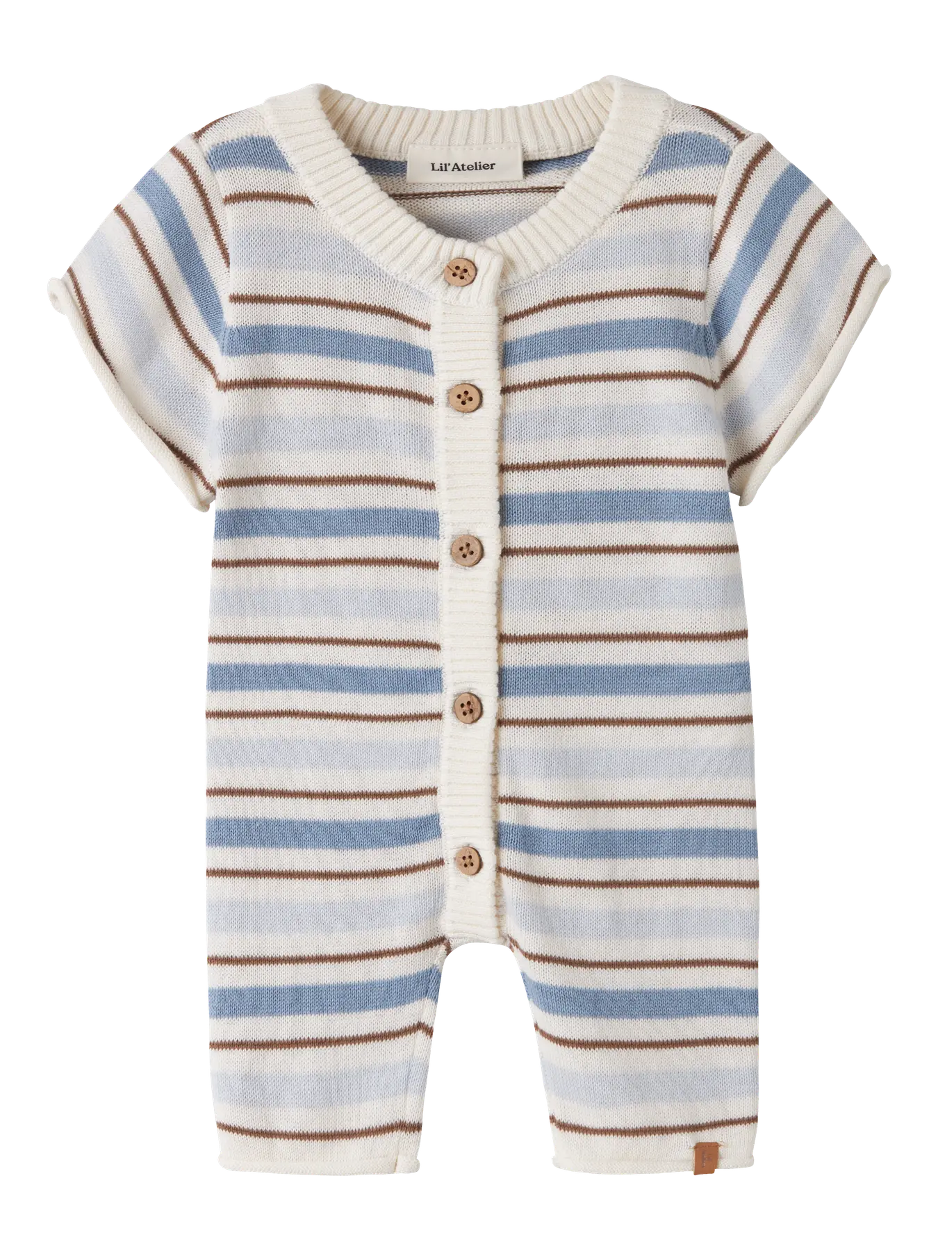 knit suit gestreift