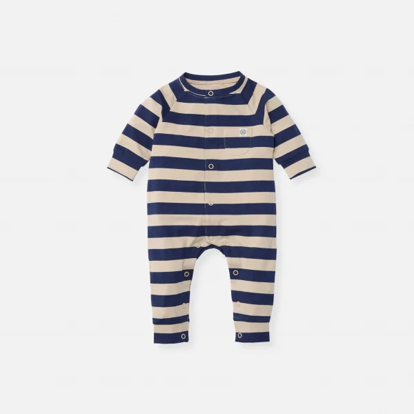 Spielanzug in Navy Stripe – UPF 50+
