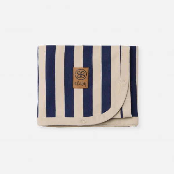 Cloby UV-Decke in Navi Sandy Stripe  – UPF 50+