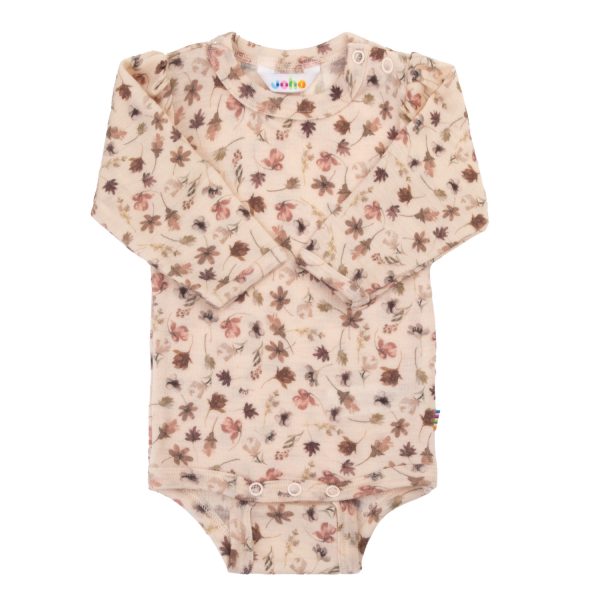 Joha Body Merinowolle Blumen rosa