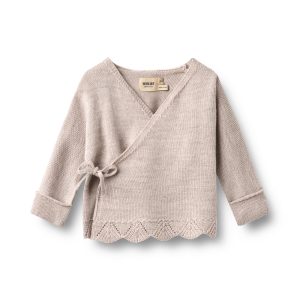 Merino Wickeljacke mit Spitze Cleo von Wheat