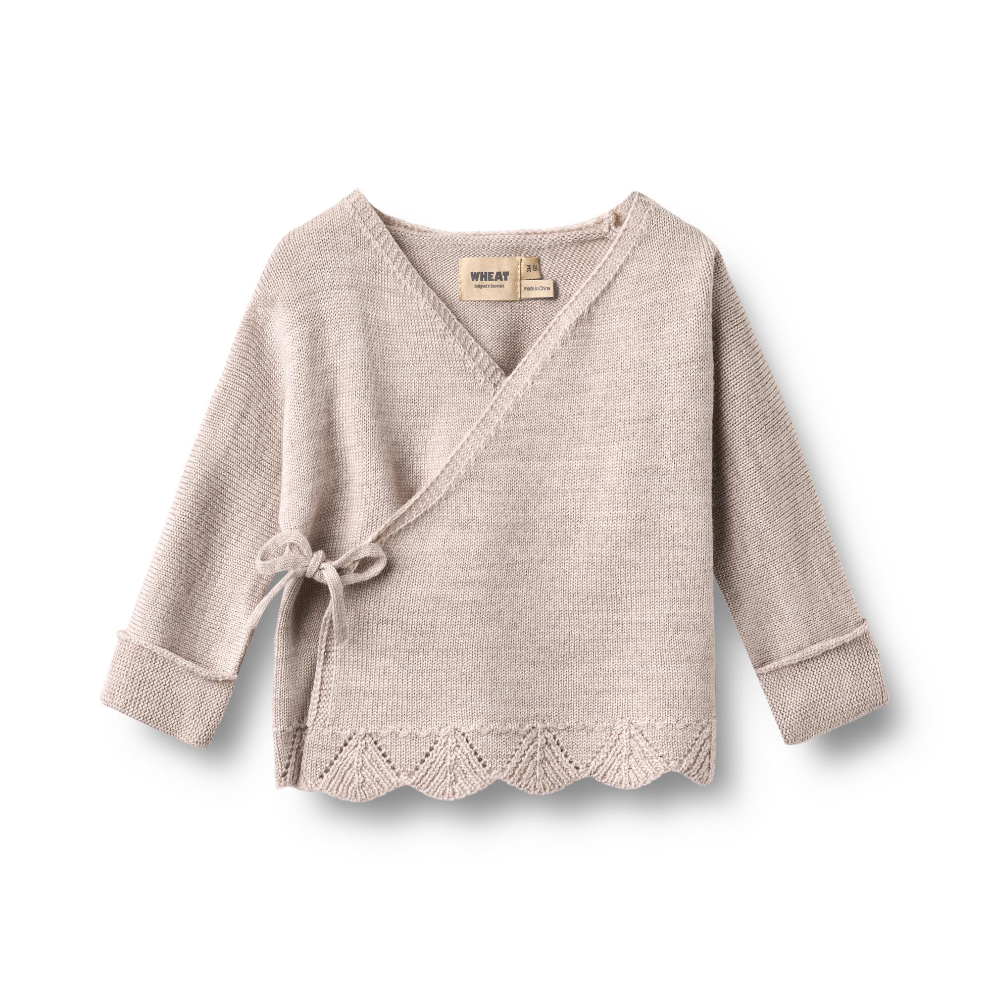 Merino Wickeljacke mit Spitze Cleo von Wheat